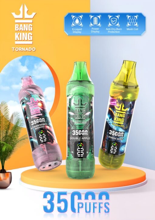 Bang King 35000 Puffs 大容量拋棄式電子煙 歐美爆款：圖片 4