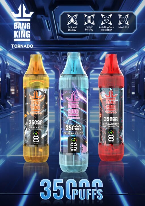 Bang King 35000 Puffs 大容量拋棄式電子煙 歐美爆款：圖片 5