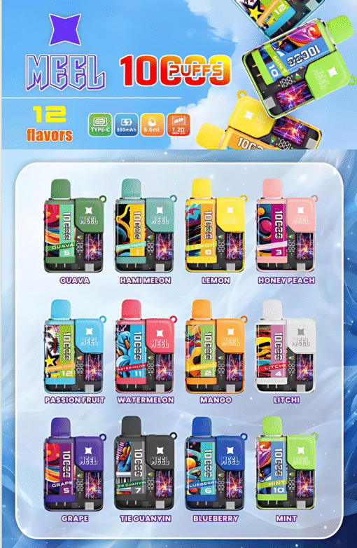 Meel Boost 10000 Puffs 最新麻將盒子 一次性拋棄式電子煙：圖片 2